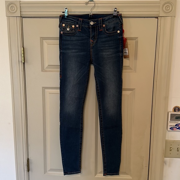 NWT True Religion super skinny fit jeans, size 28 - Picture 5 of 6